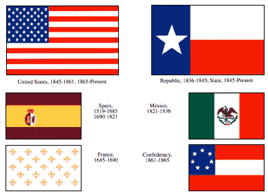 6 flags of Texas